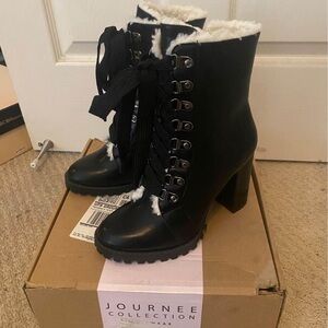 Journee Collection Women's Black Ankle Boots